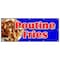 Signmission Poutine Fries Banner Heavy Duty 13 Oz Vinyl with Grommets B-120 Poutine Fries - alternate 1